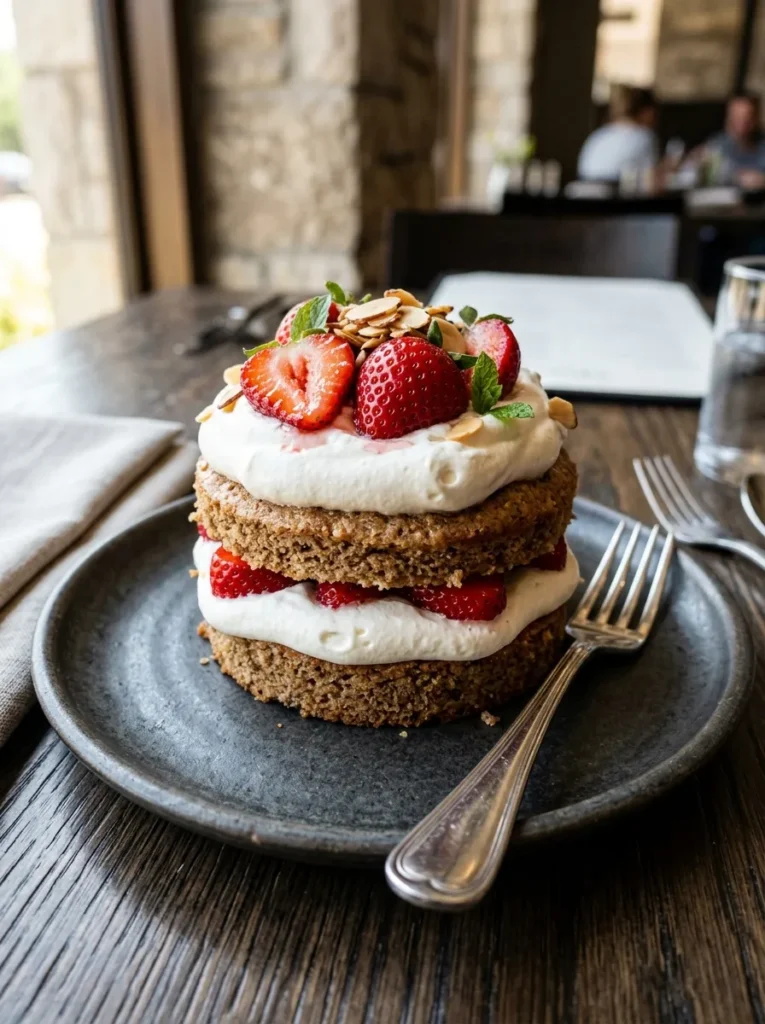 Keto Friendly Almond Strawberry Shortcakedf