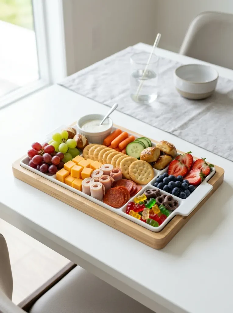 Kid Friendly Lunchable Fun Mild Charcuterie Board