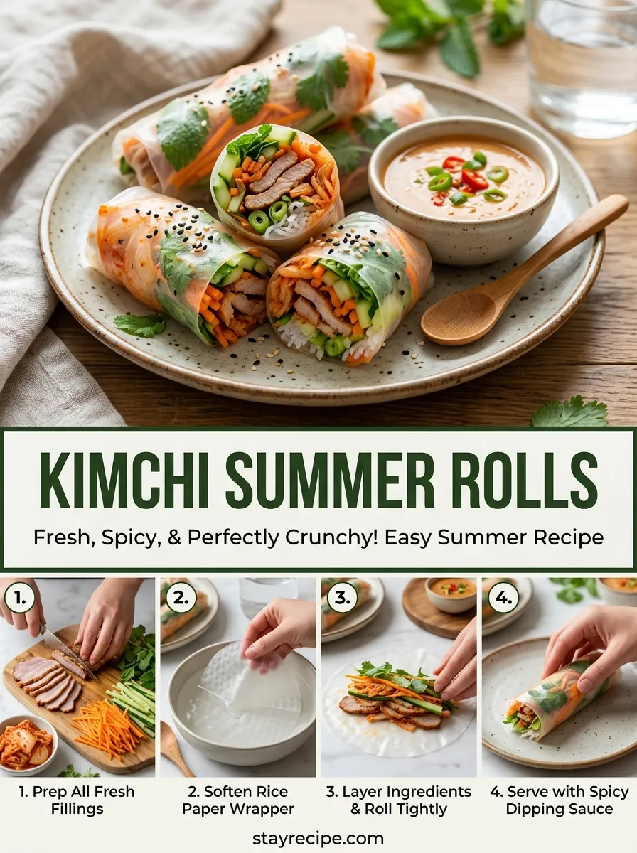 Kimchi Summer Rolls Summer Meals