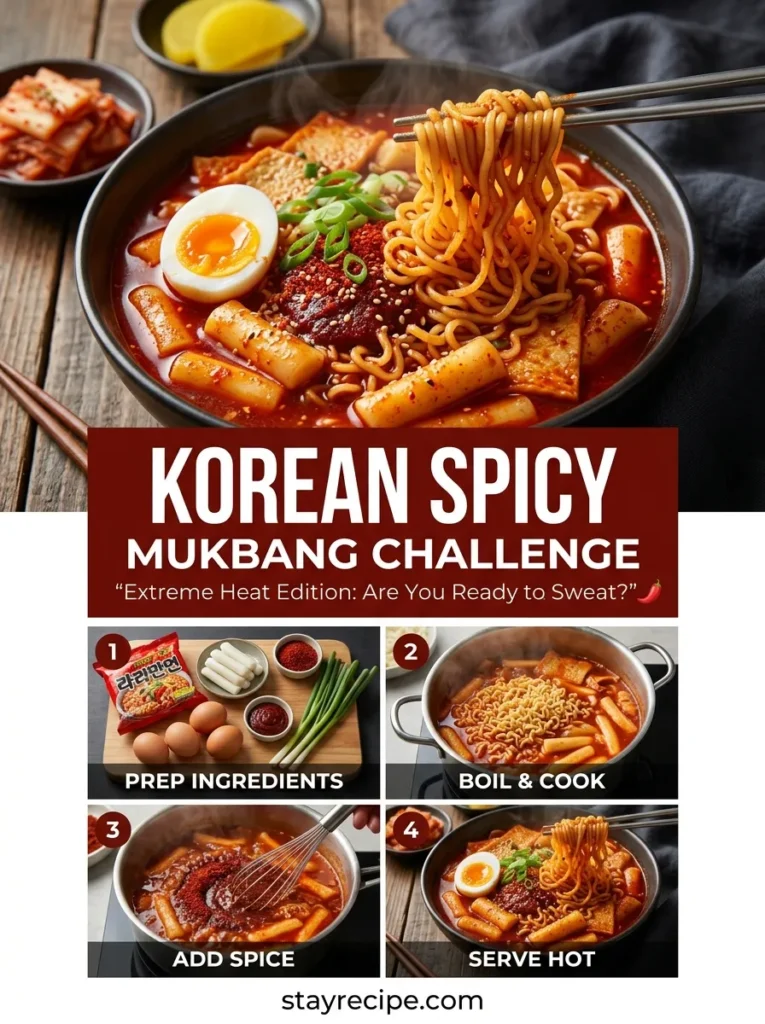 Korean Spicy Mukbang Challenge