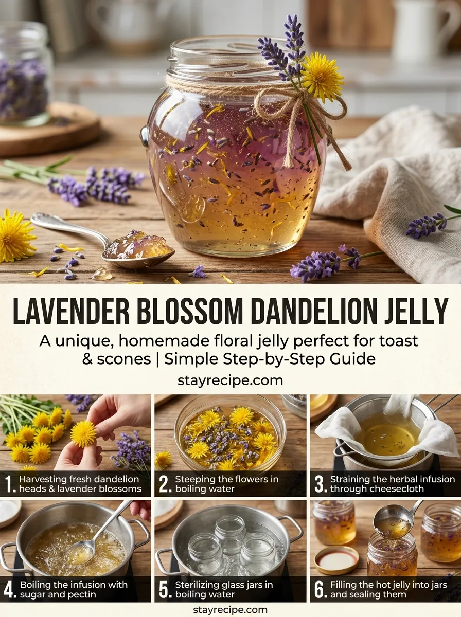 Lavender Blossom Dandelion Jelly