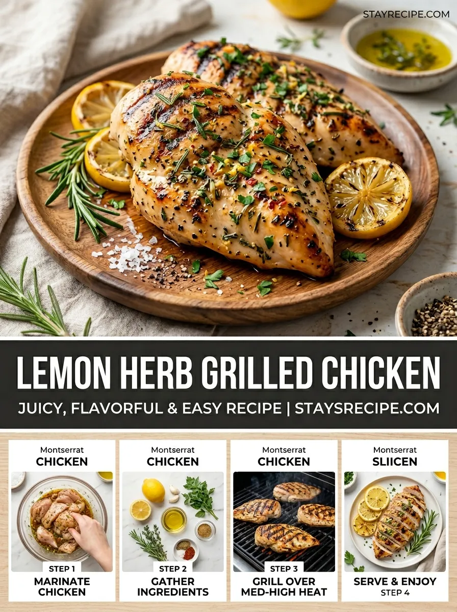 Lemon Herb Grilled Chicken Summer Meals Dinner