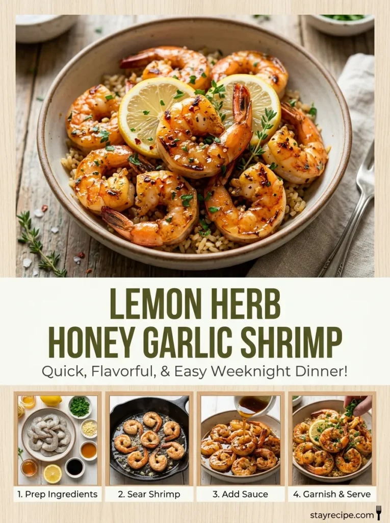 Lemon Herb Honey Garlic Shrimpfood Recipes