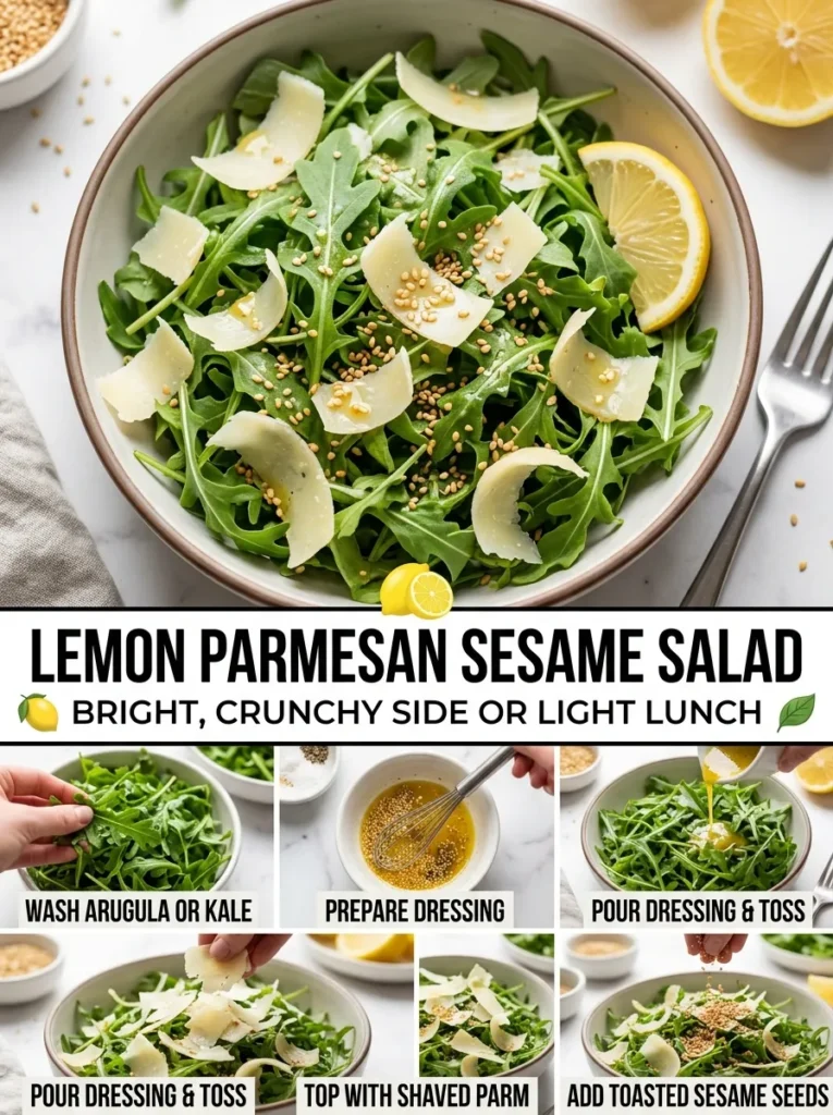 Lemon Parmesan Sesame Salad Lemon Parmesan Sesame Salad