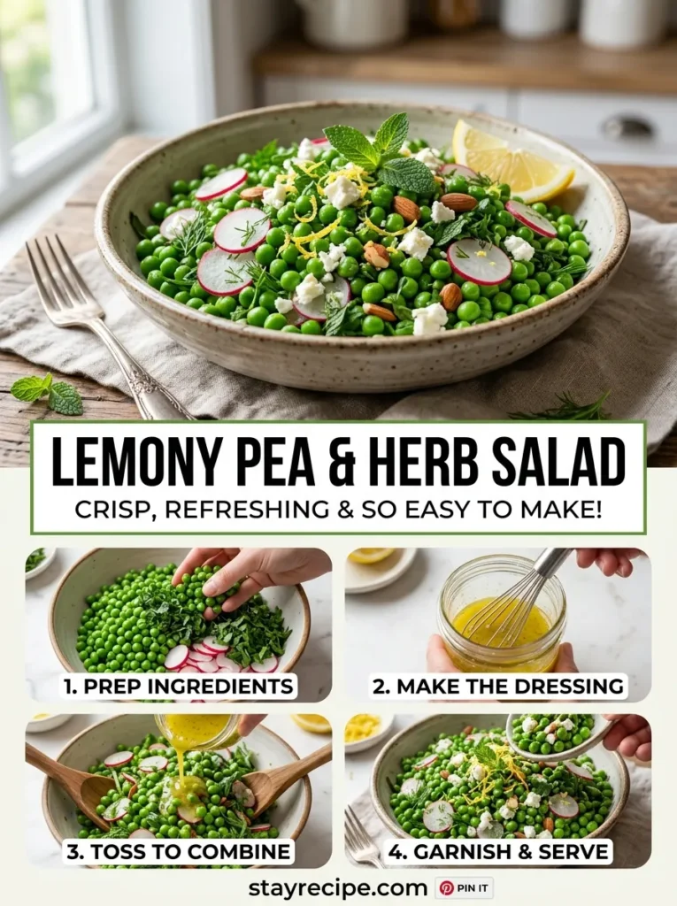 Lemony Pea Herb Salad