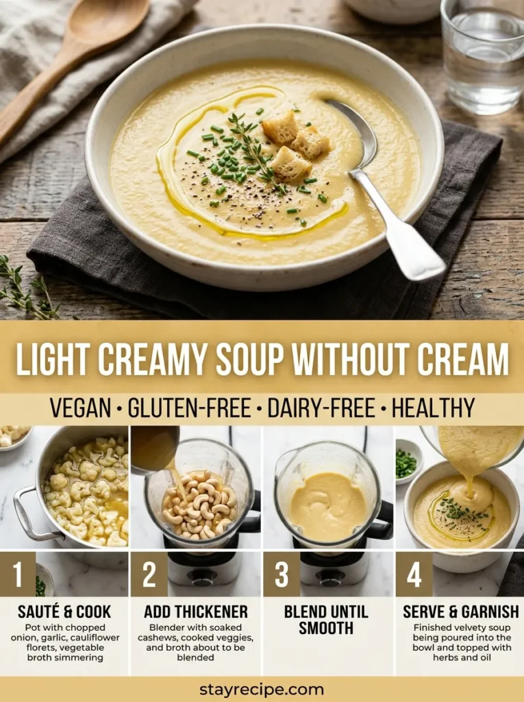 Light Creamy Soup Without Cream