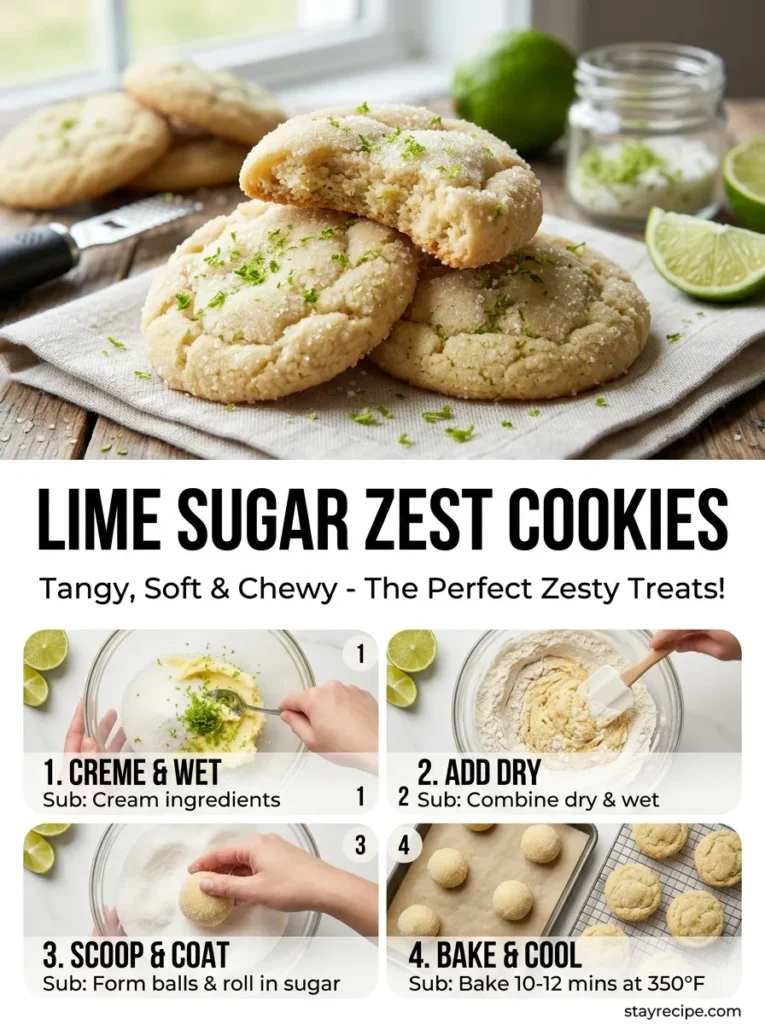 Lime Sugar Zest Cookies