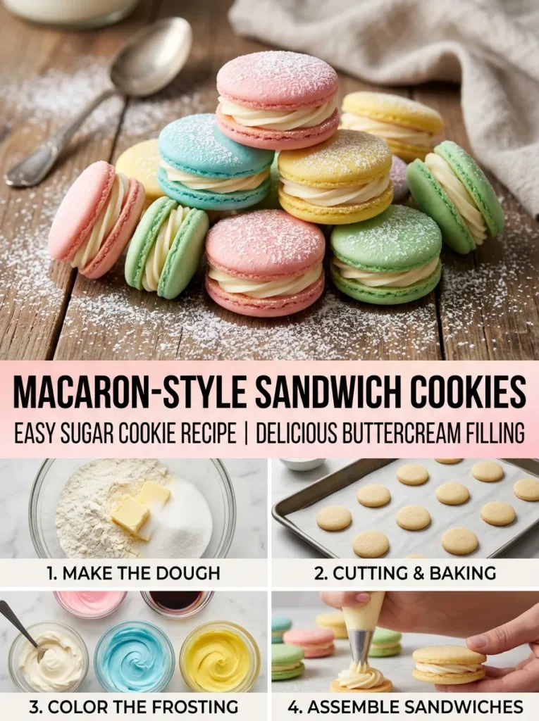 Macaron Style Sandwich Cookies Macaron Style Sandwich Cookies