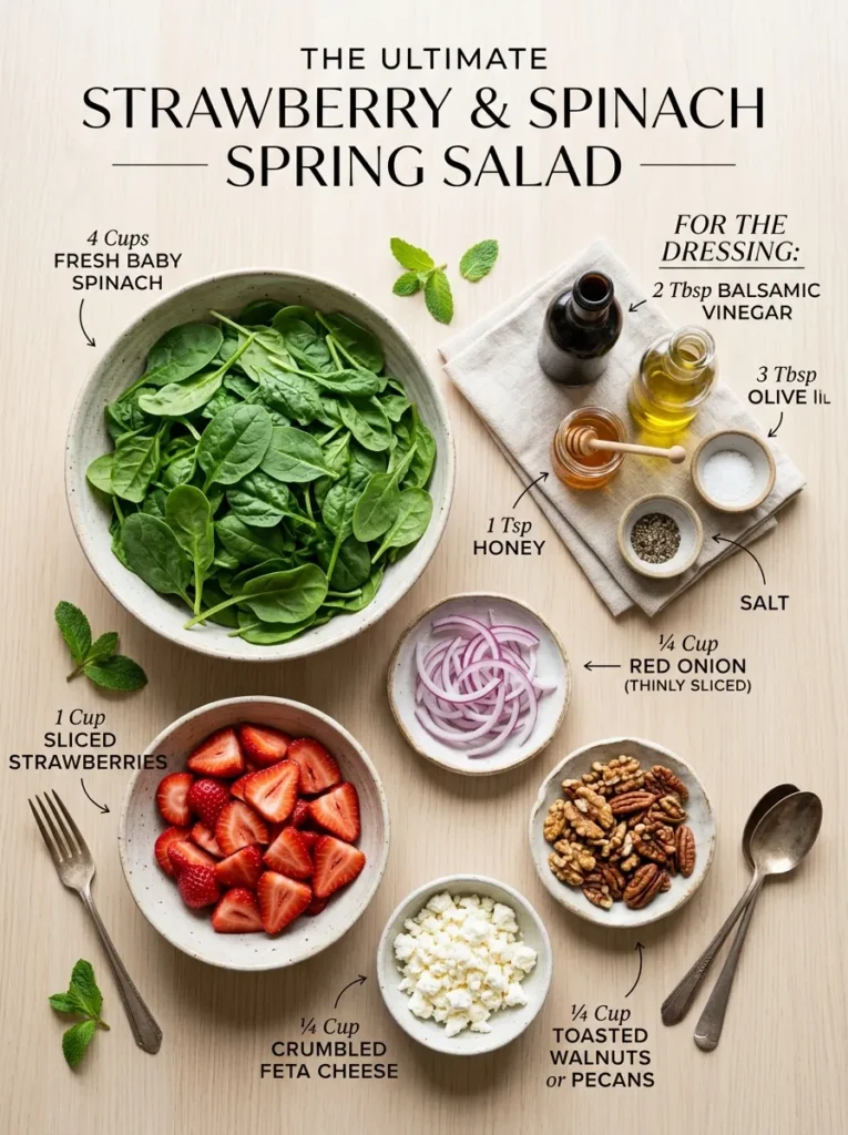 Main Recipe The Ultimate Strawberry Spinach Spring Salad