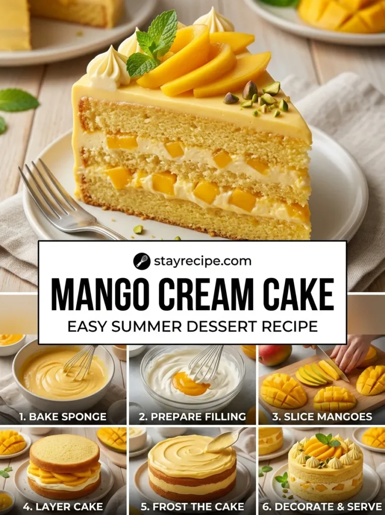 Mango Cream Cake