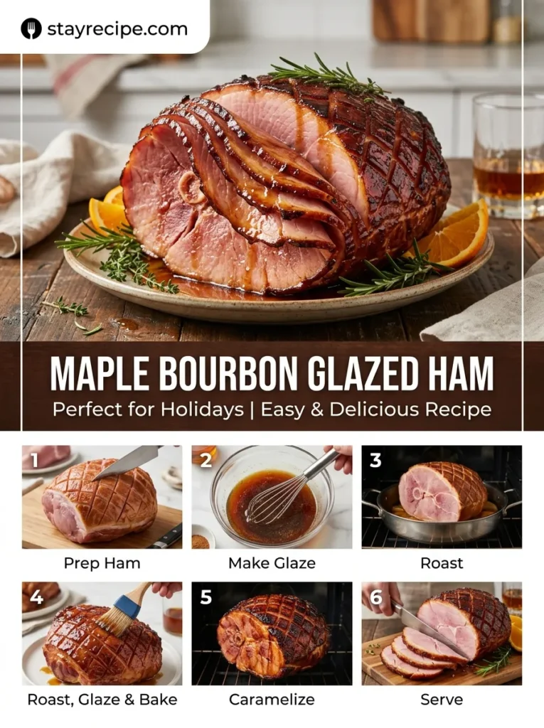 Maple Bourbon Glazed Ham Honey Baked Ham Recipe