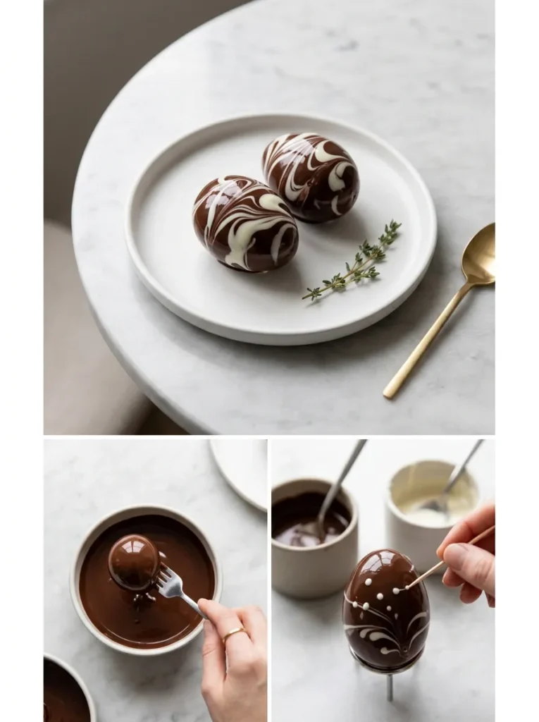 Marbled Artisan Swirl Eggs