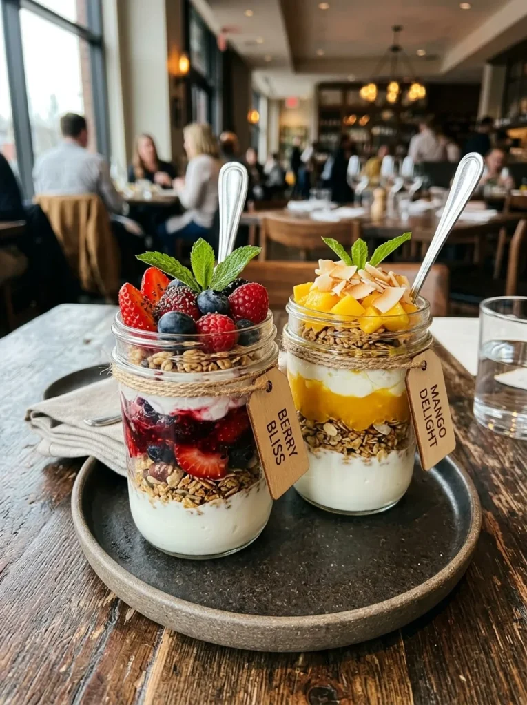 Mason Jar Aesthetic Parfaits