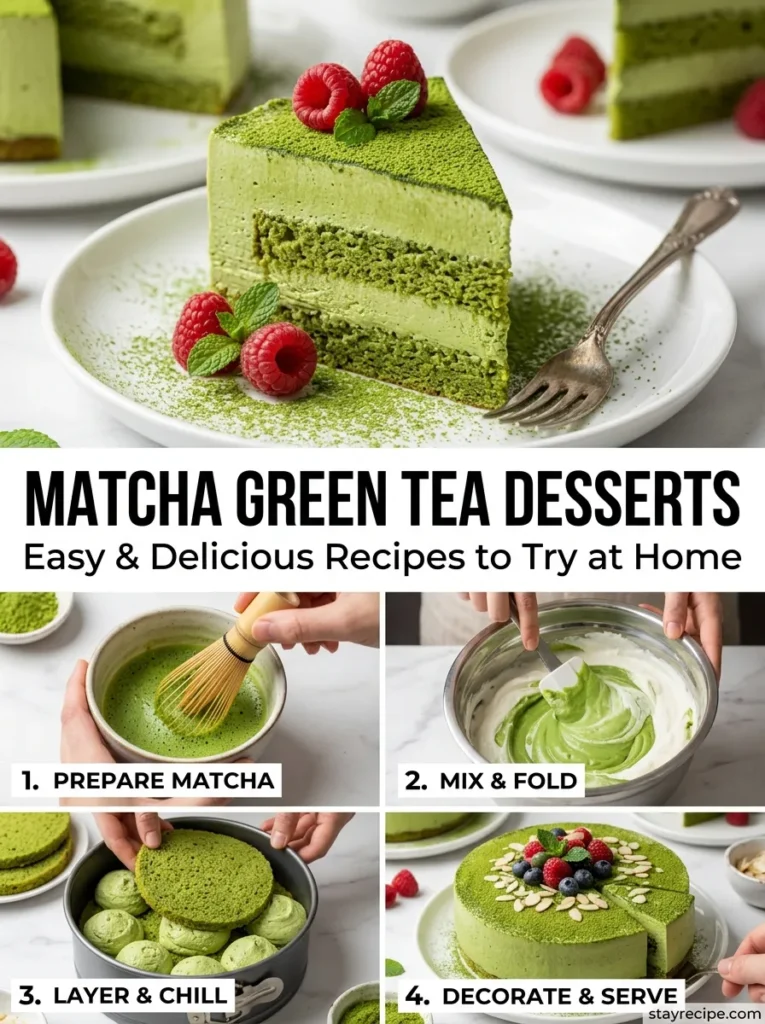 Matcha Green Tea Desserts