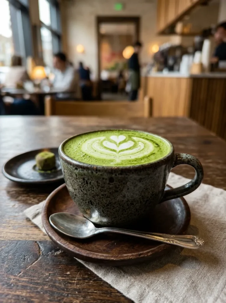 Matcha Green Tea Latte Low Sugar