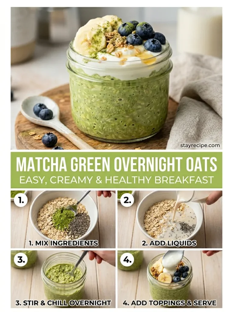 Matcha Green Overnight Oats Oats