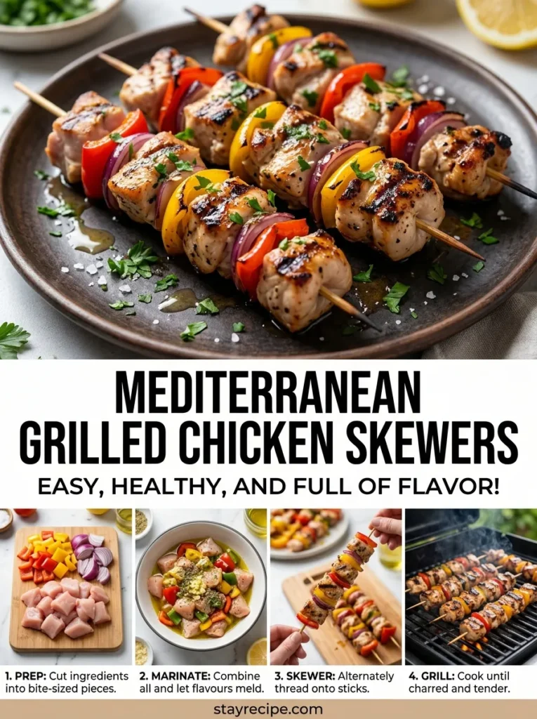 Mediterranean Grilled Chicken Skewers