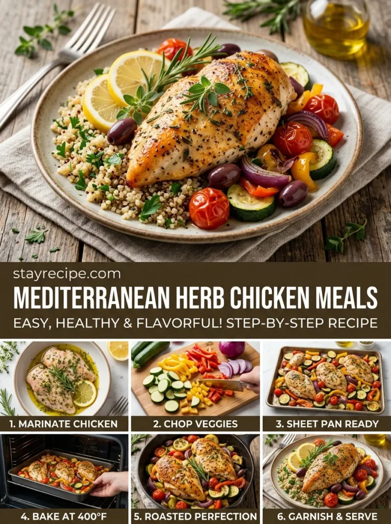 Mediterranean Herb Chicken Meals Summer Crockpot Meals