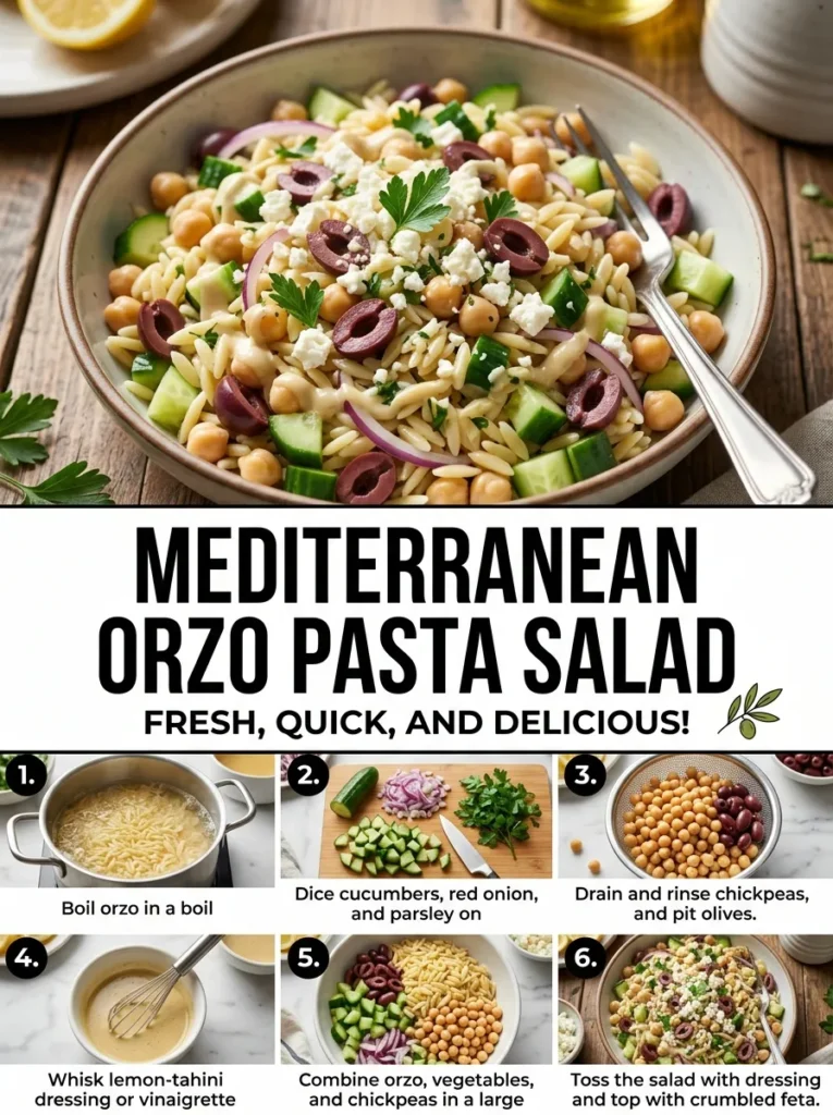 Mediterranean Orzo Pasta Salad