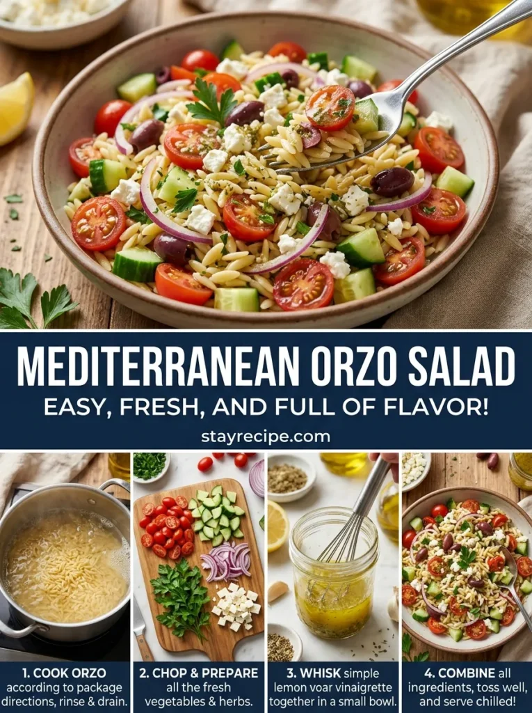 Mediterranean Orzo Salad Summer Salad