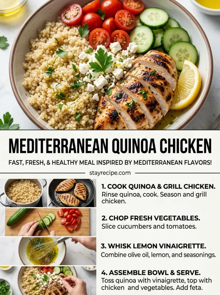 Mediterranean Quinoa Chicken Summer Dinner Recipes
