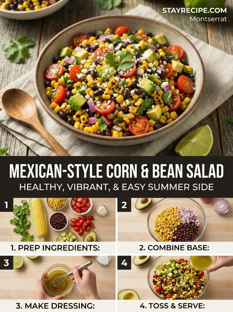 Mexican Style Corn Bean Salad