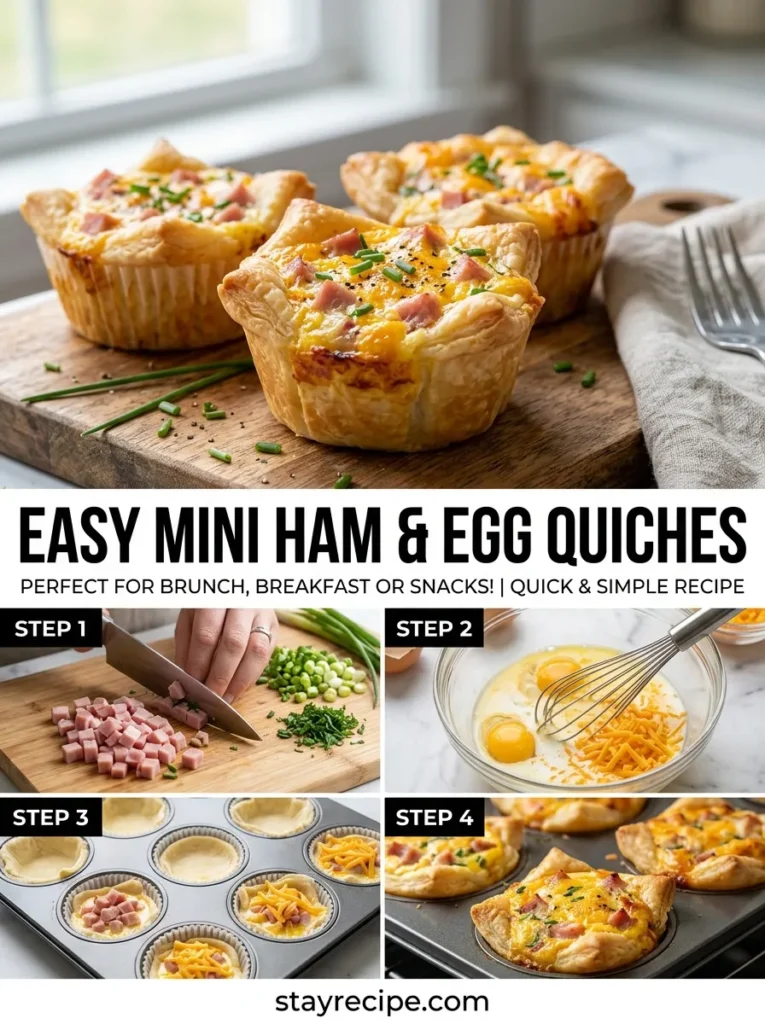 Mini Ham And Egg Quiches