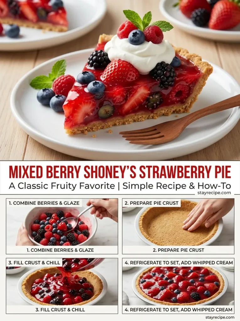 Mixed Berry With Shoneys Strawberry Pie Pie