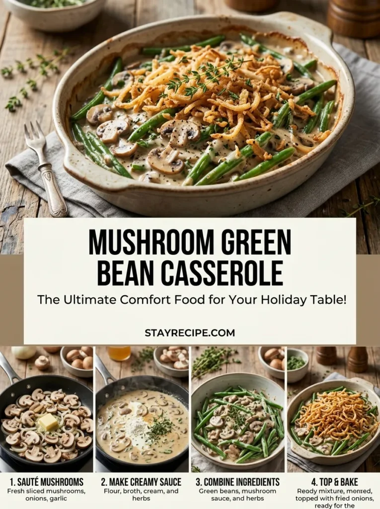 Mushroom Green Bean Casserole Green Bean Casserole