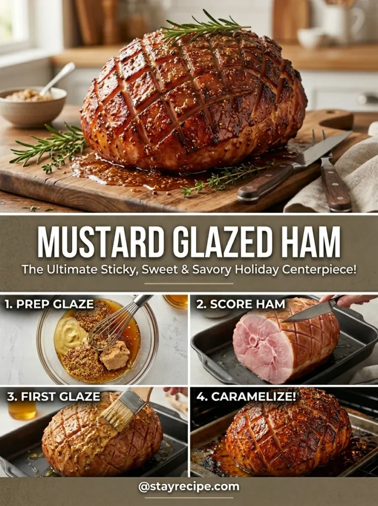 Mustard Glazed Ham Honey Baked Ham Recipe