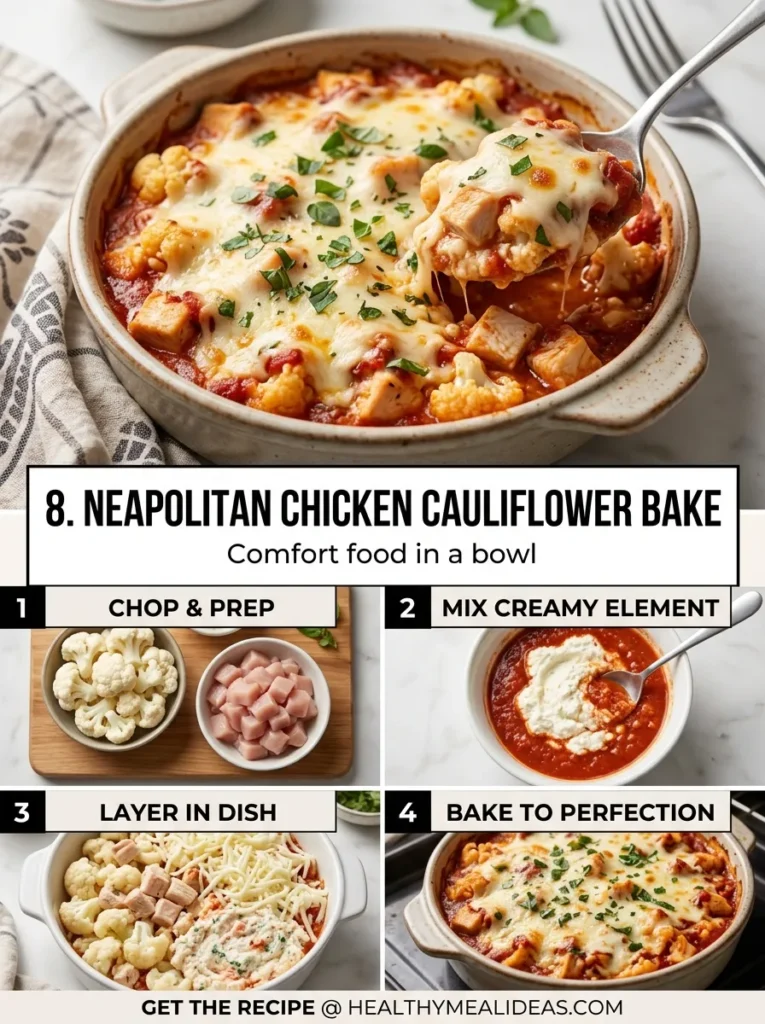 Neapolitan Chicken Cauliflower Bakeneapolitan Chicken Cauliflower Bake