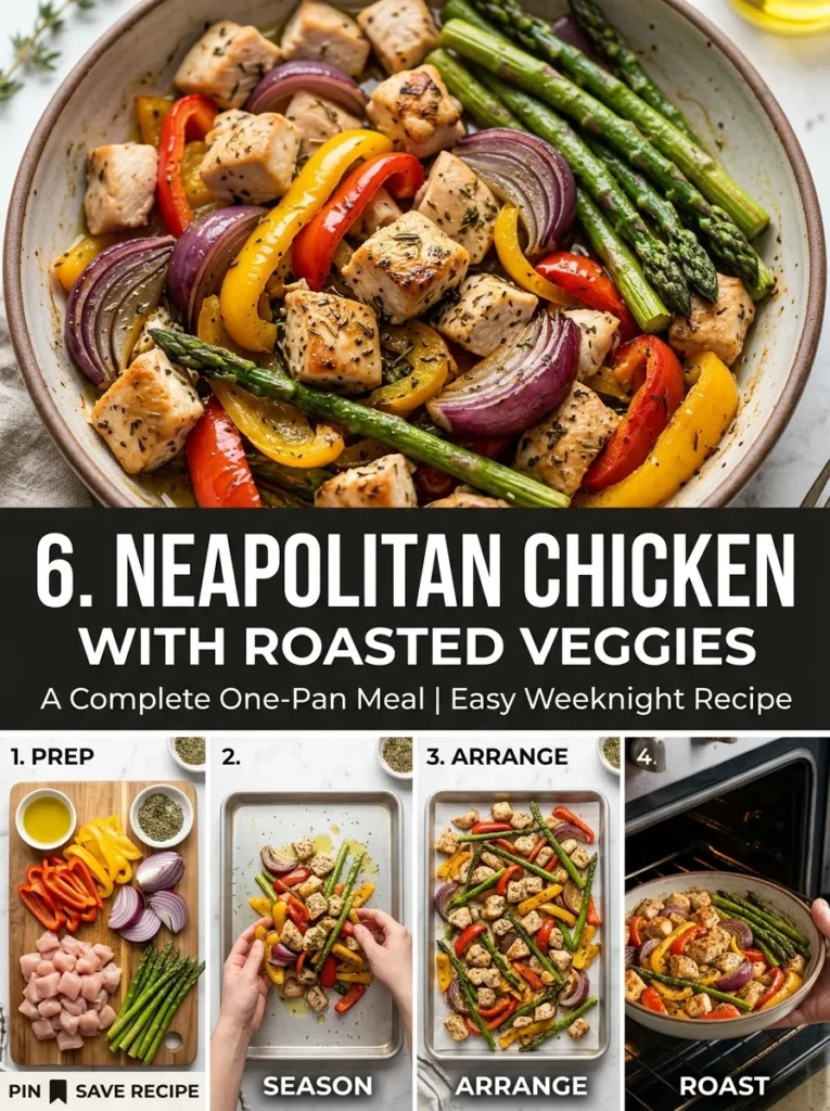 Neapolitan Chicken With Roasted Veggiesneapolitan Chicken With Roasted Veggies