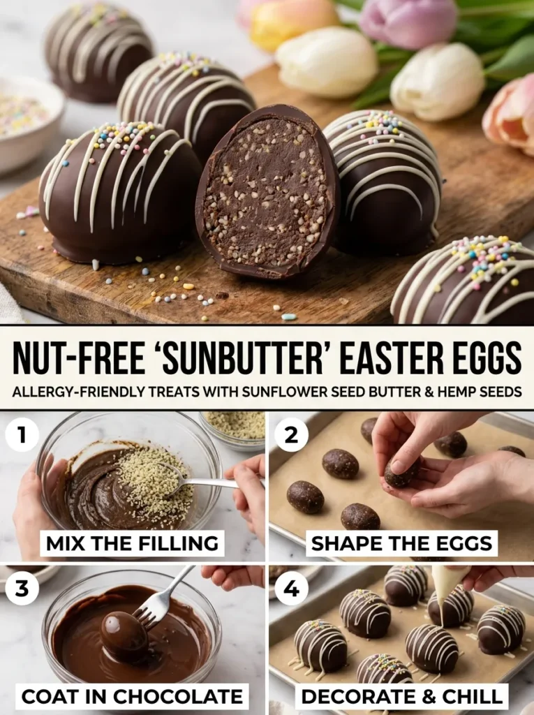 Nut Free Sunbutter Easter Eggs Nut Free Sunbutter Easter Eggs