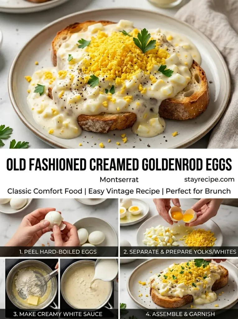 Old Fashioned Creamed Goldenrod Eggs
