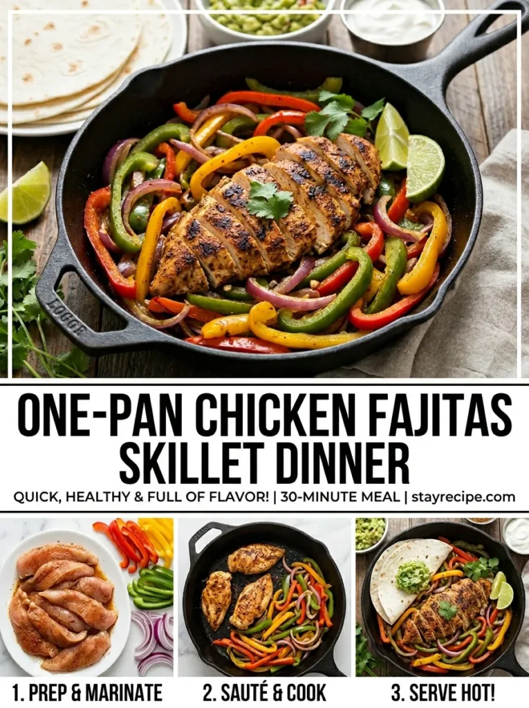 One Pan Chicken Fajitas Skillet Dinner