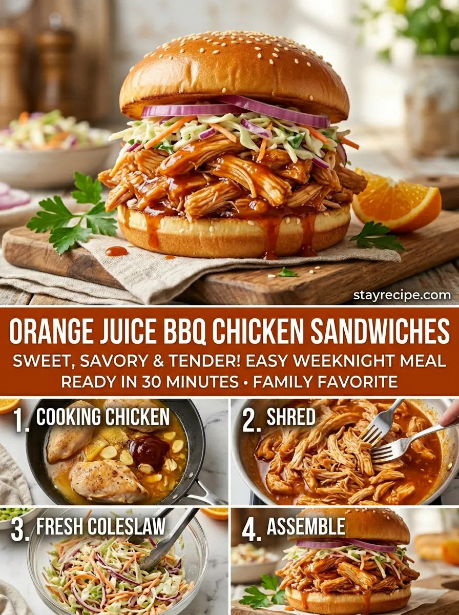 Orange Juice Bbq Chicken Sandwiches Summer Grilling Recipes
