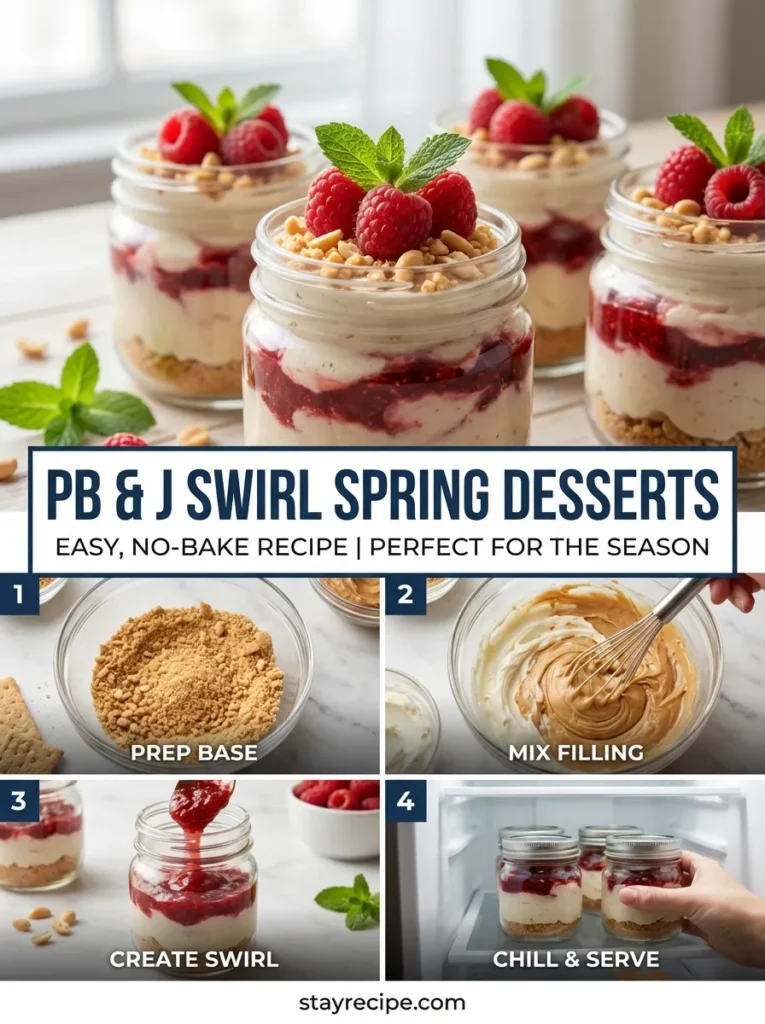 Pb J Swirl Spring Desserts