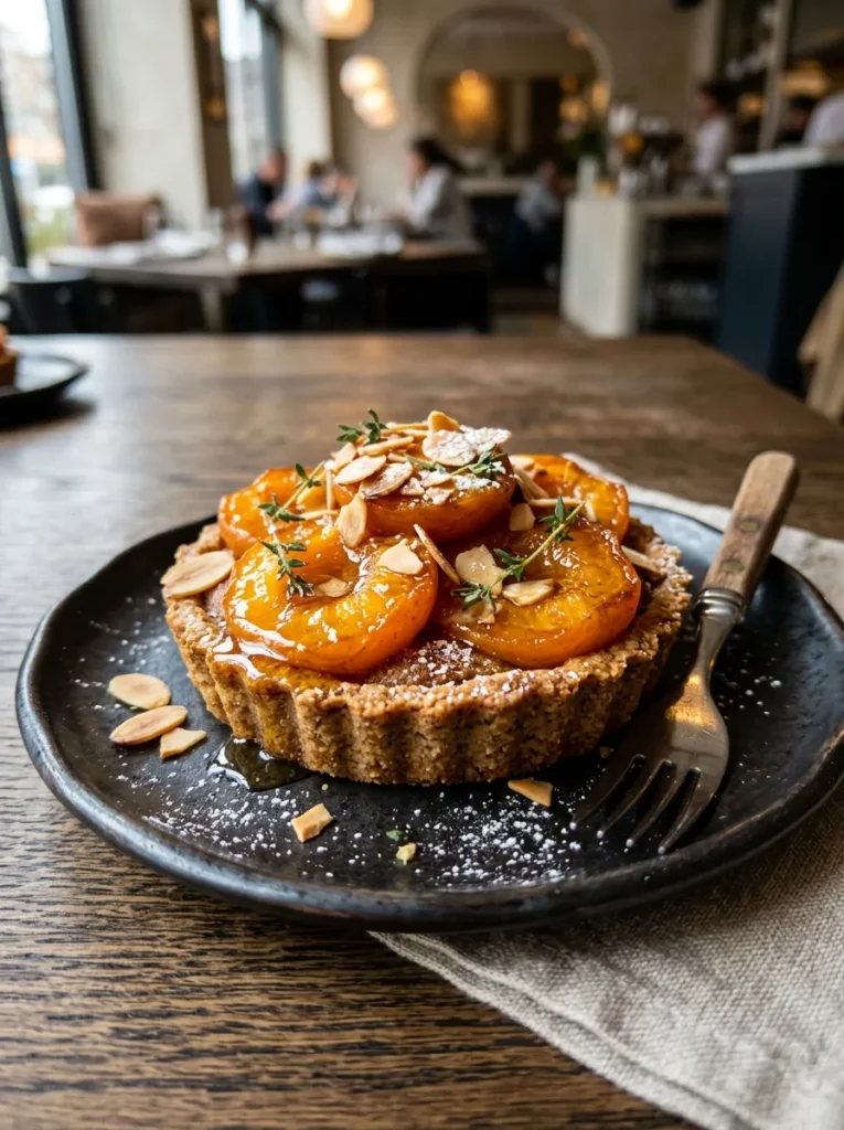 Paleo Honey Glazed Apricot Tart