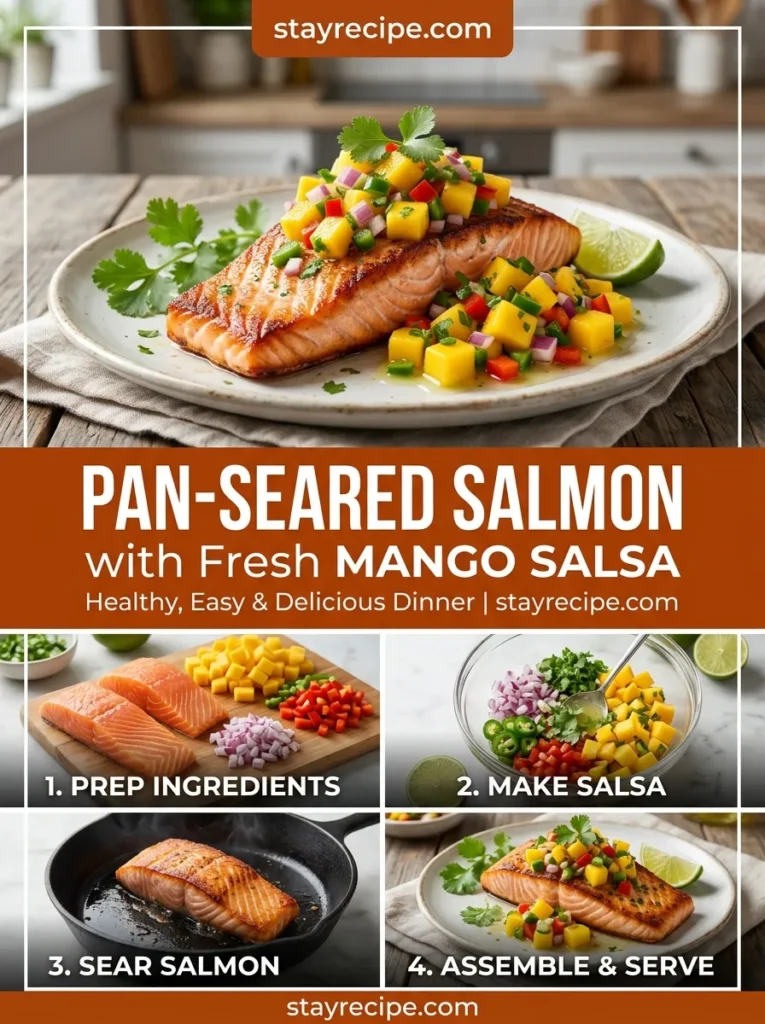 Pan Seared Salmon With Mango Salsa Salsa