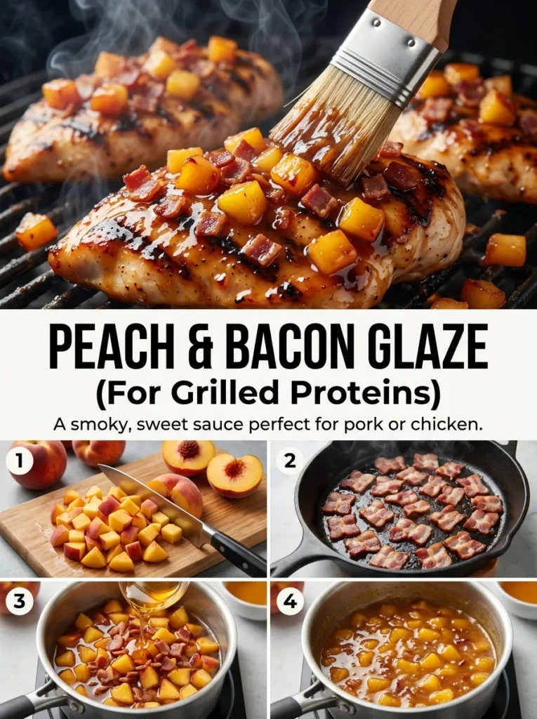 Peach Bacon Glaze For Grilled Proteins