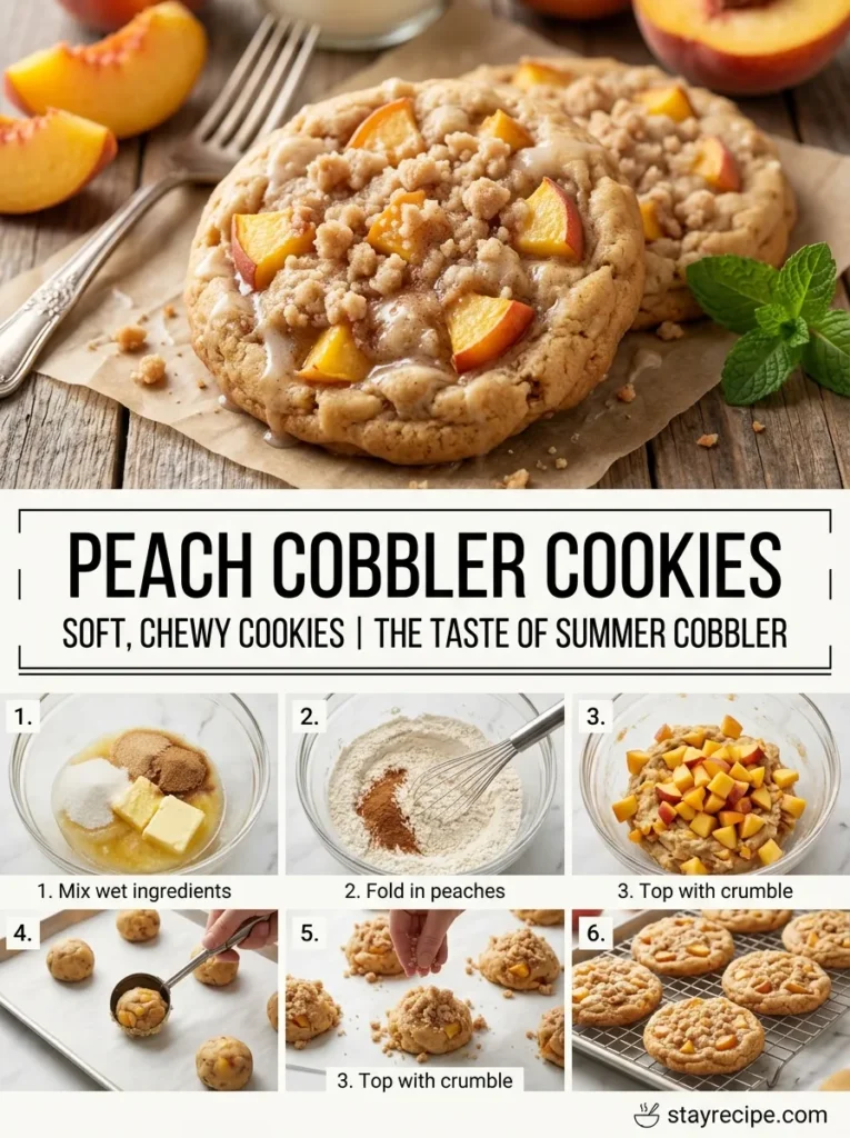 Peach Cobbler Cookies