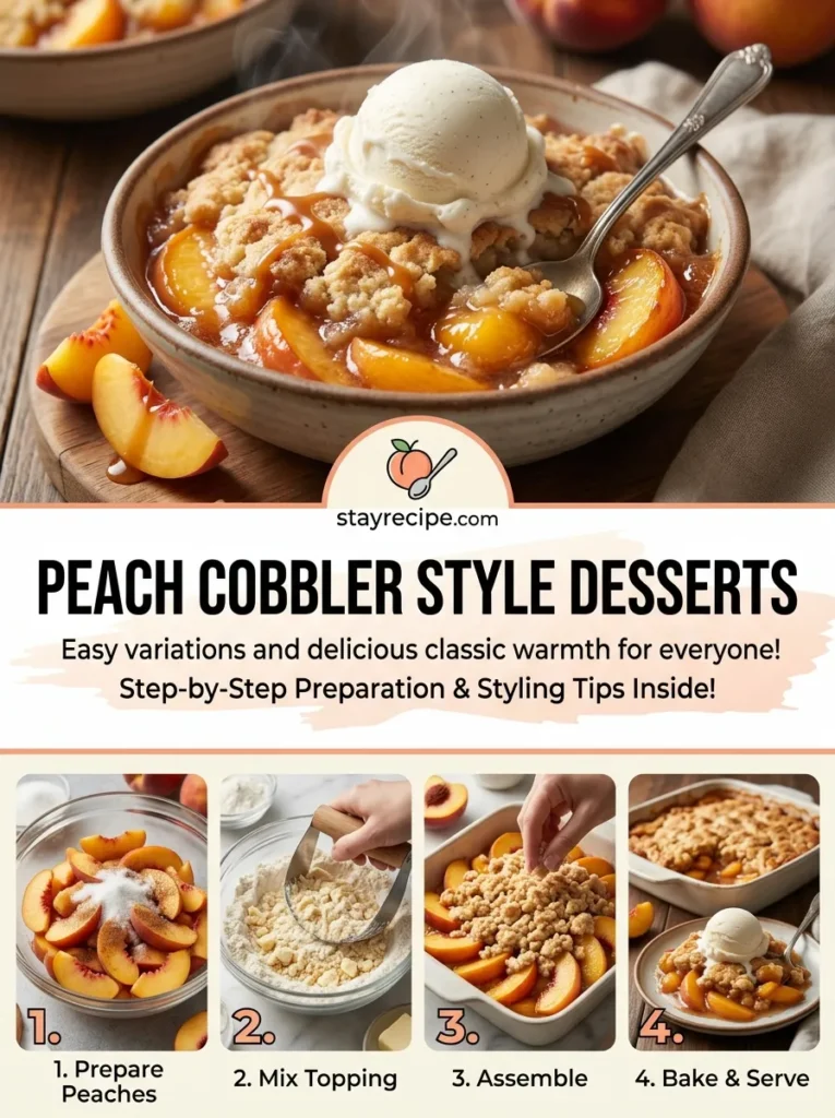 Peach Cobbler Style Desserts