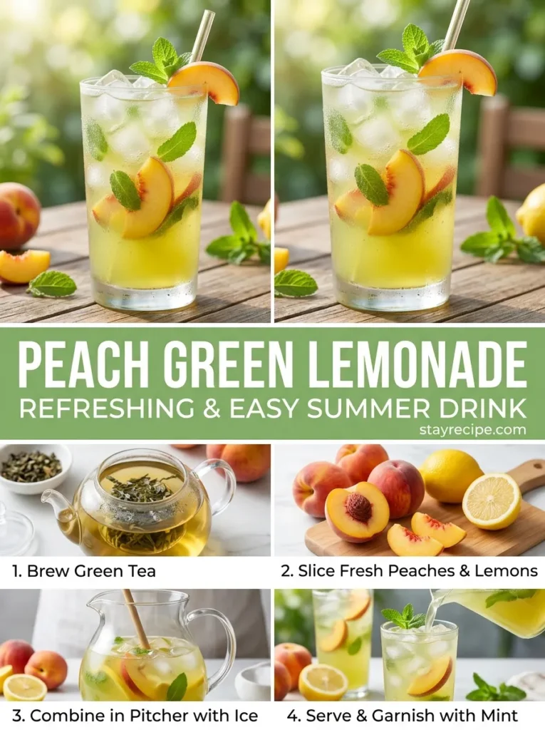 Peach Green Starbucks Summer Drinks