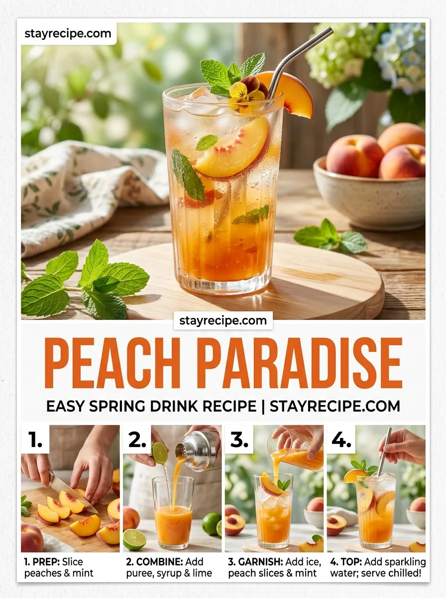 Peach Paradise Spring Drinks Drinks