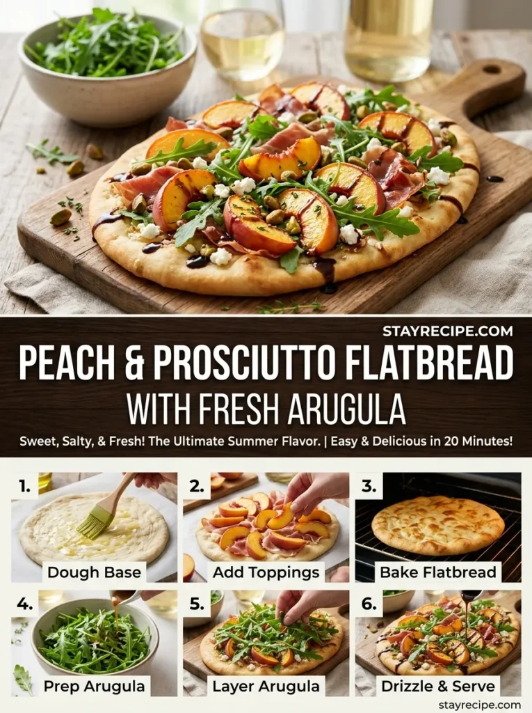 Peach And Prosciutto Flatbread With Arugula Healthy Summer Recipes