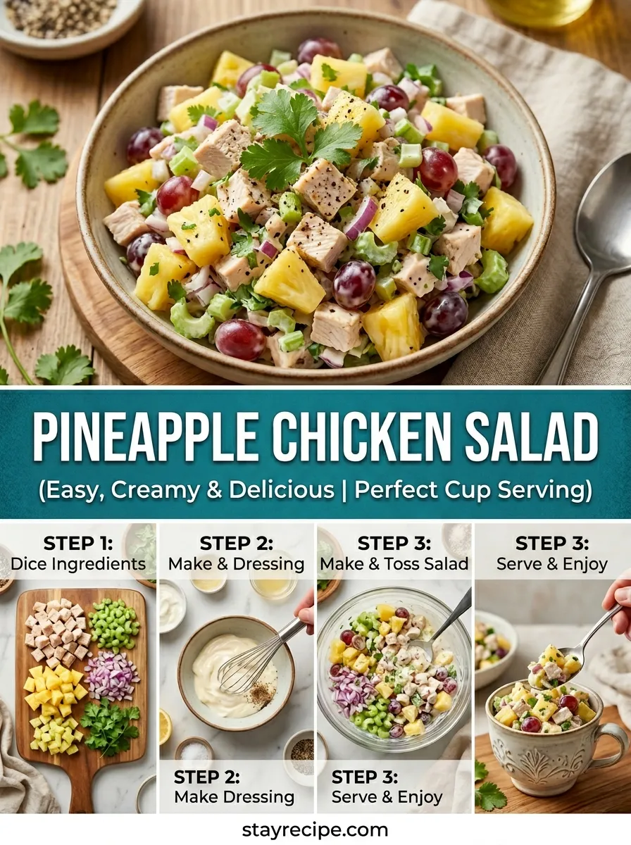 Pineapple Chicken Salad Cucumber Salad