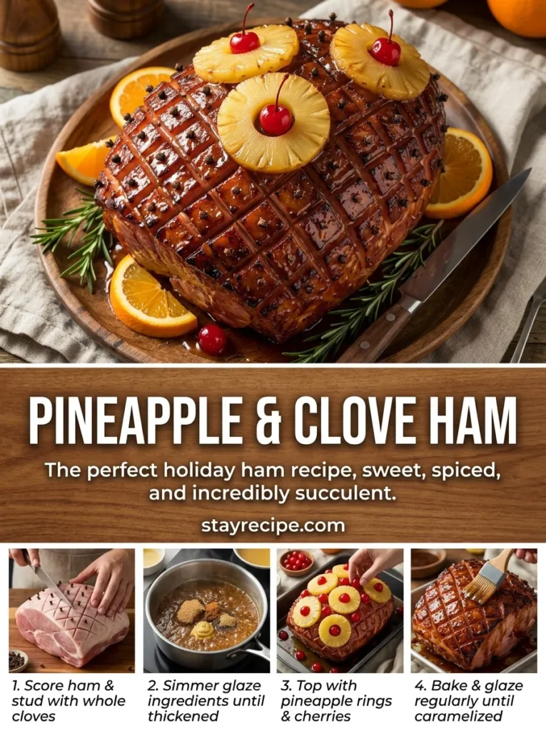 Pineapple Clove Ham Honey Baked Ham Recipe