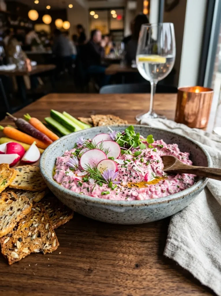 Pink Radish Herb Spring Dip