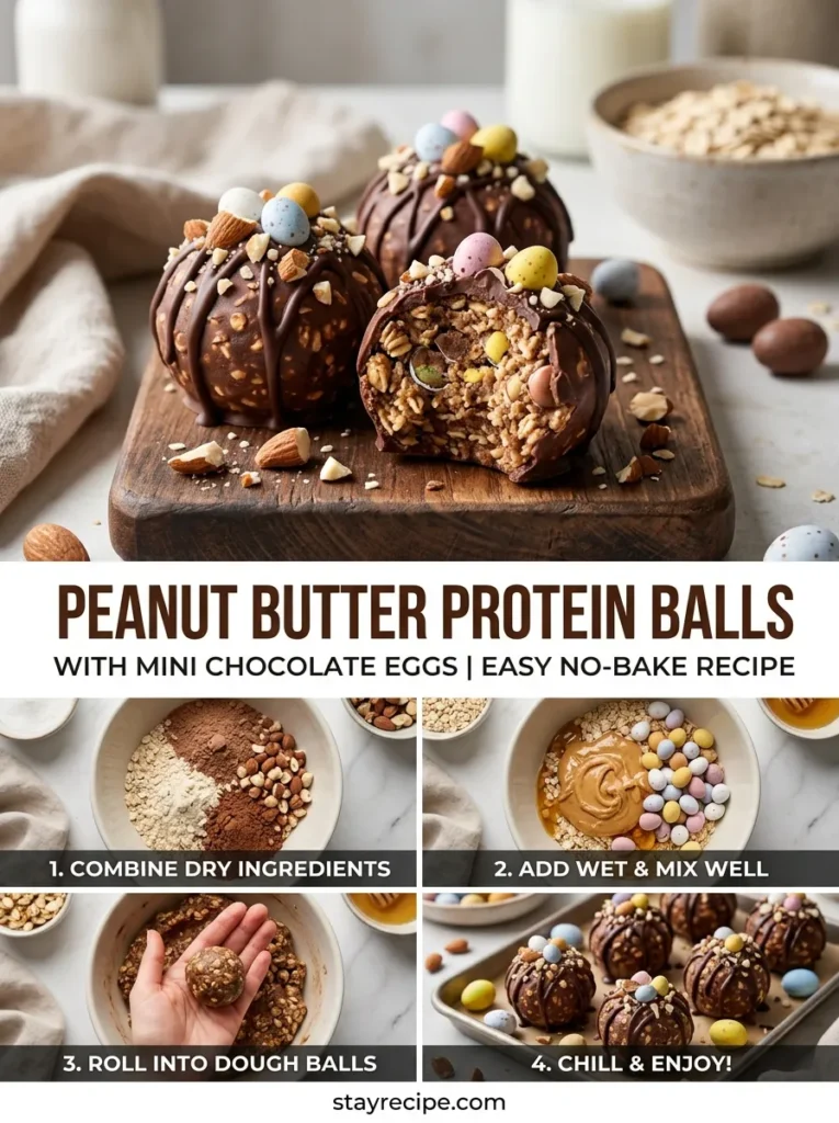 Protein Balls With Chocolate Eggs