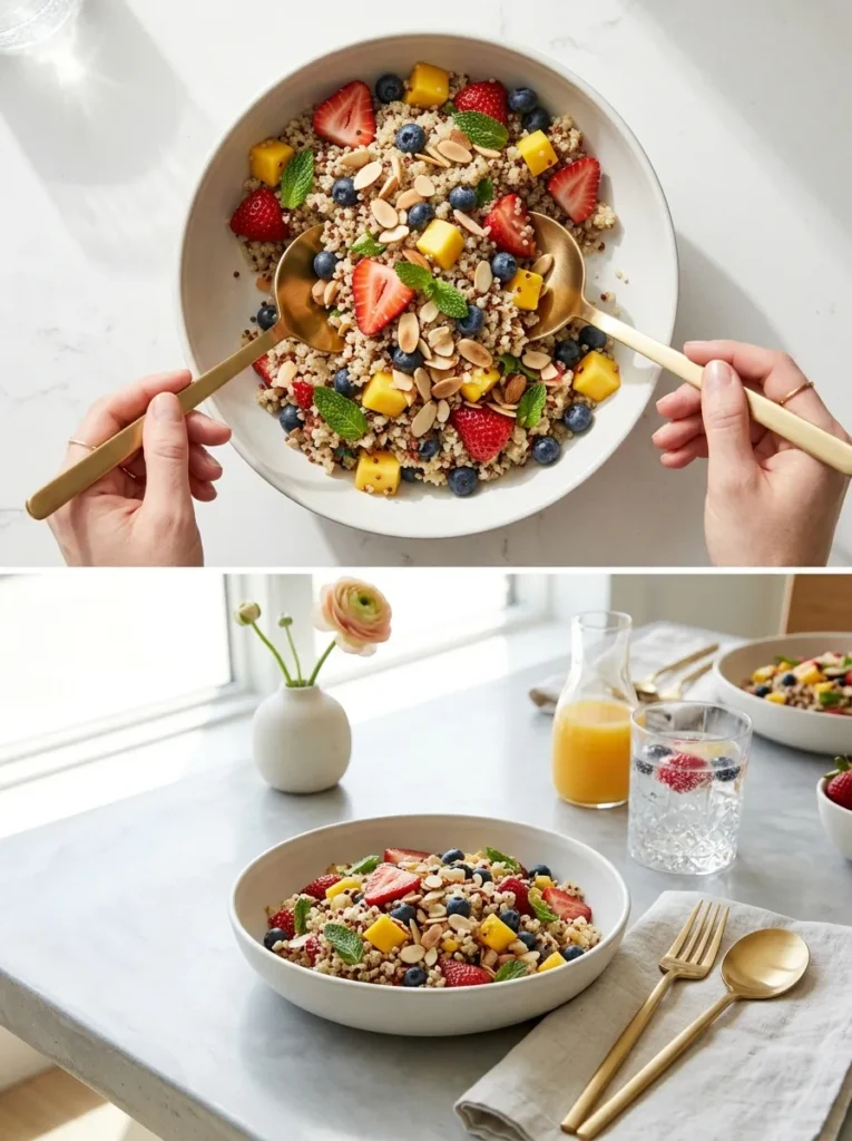 Protein Packed Quinoa Fruit Salad Spring Brunch